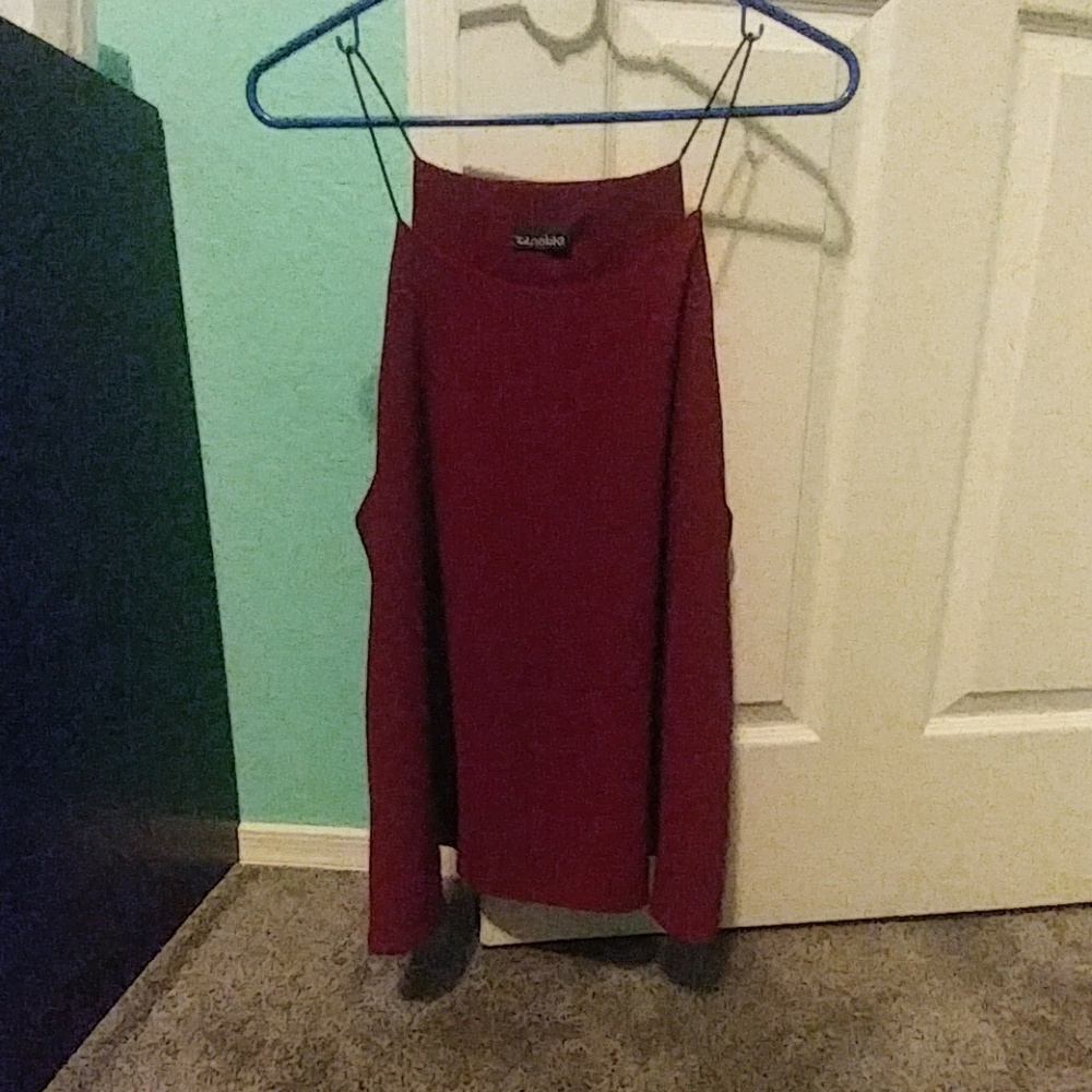 Red blouse